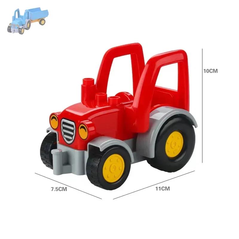 Большие строительные блоки Аксессуары Совместимые Большие кирпичи Дети Дети Грузовик Машина Автобус Серия Городское движение Сборка Развивающая игрушка