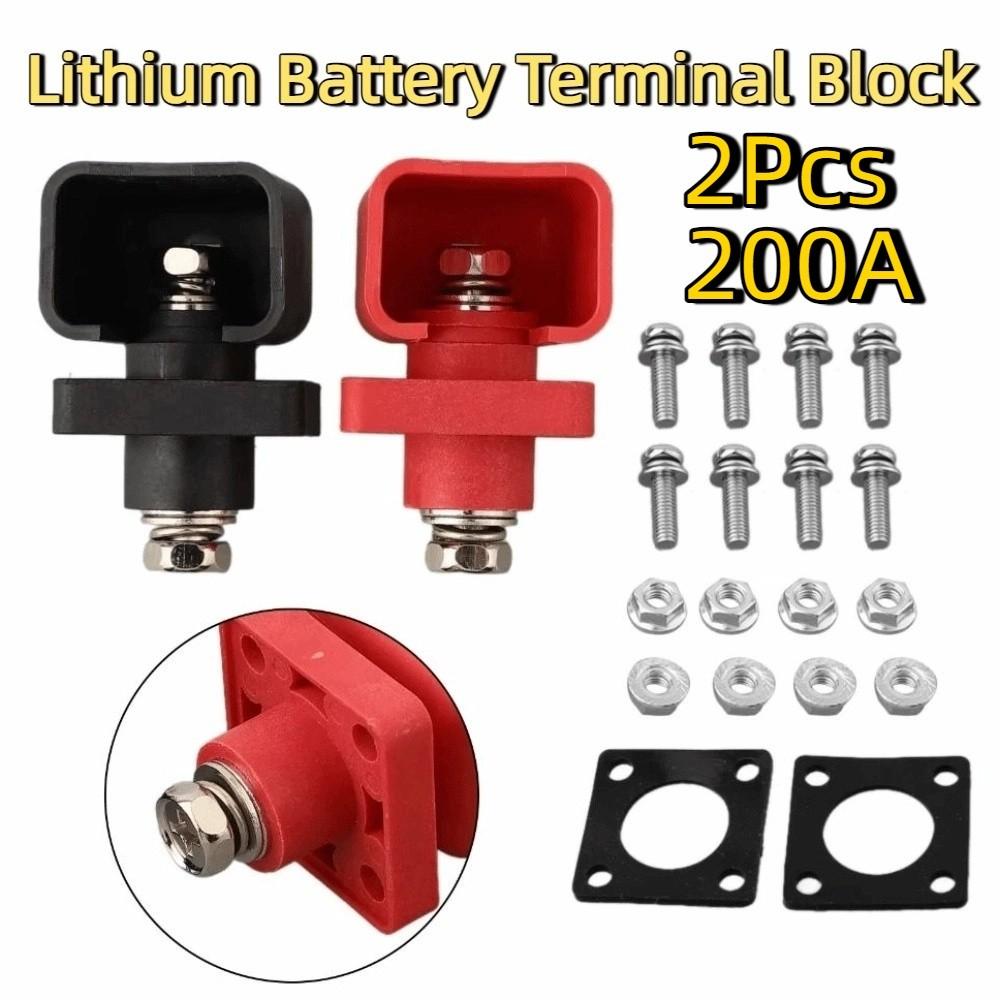 2Pcs All-Copper Battery Storage Terminal Connector Battery Power Terminal Energy Storage System