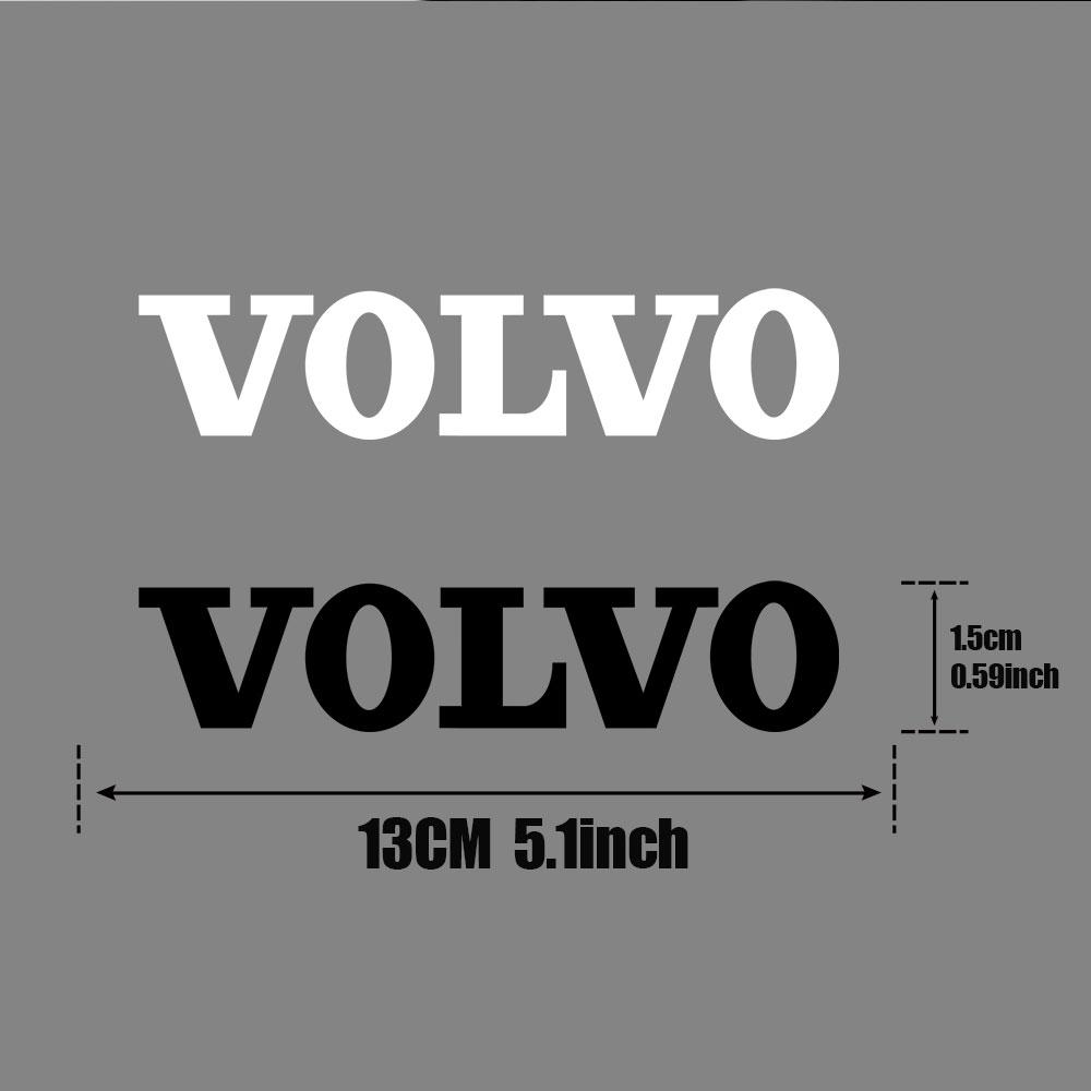 Set of 4 Stylish Car Badge Stickers Door Body Decor Decals Car Accessories for Volvo XC60 V50 V40 XC90 S60 S40 S80l V90 V60 EX90