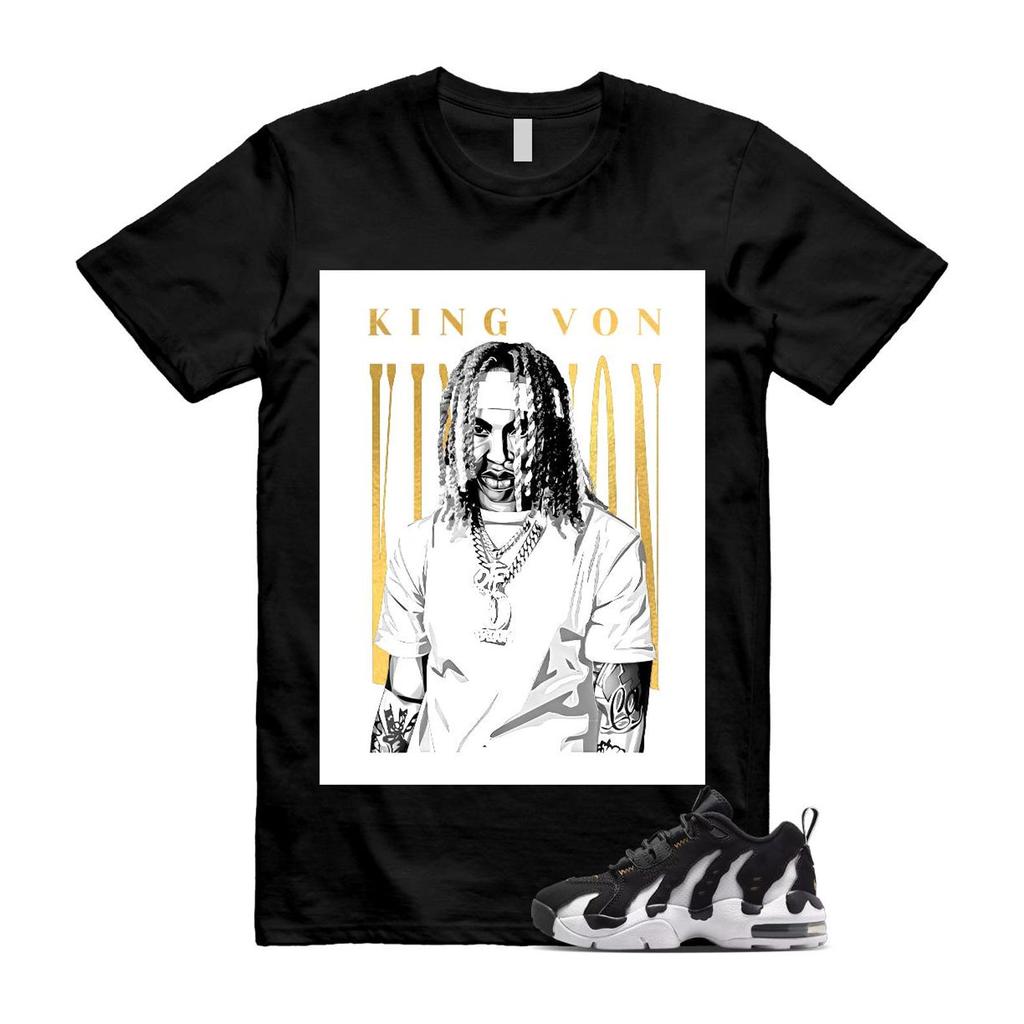 Air DT Max '96 Black White Metallic Gold Low T Shirt Match KING VON