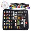 172pcs/set Portable Sewing Kit 30 Buttons Needles Thread Box Scissors Sewing Box Set Household
