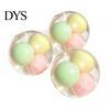 Милые настольные гаджеты Многослойный хрустящий сквиш-мячик, Радужная игрушка-антистресс для стола, Мягкий резиновый тренажер для рук, Сжимаемый сенсорный мячик