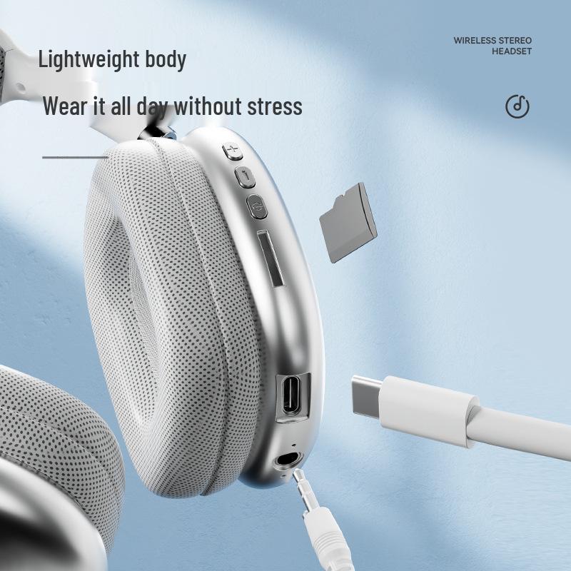 P9PROMAX Over-Ear Bluetooth Headphones, Type-C, Ultra-Long Battery Life Wireless Earbuds