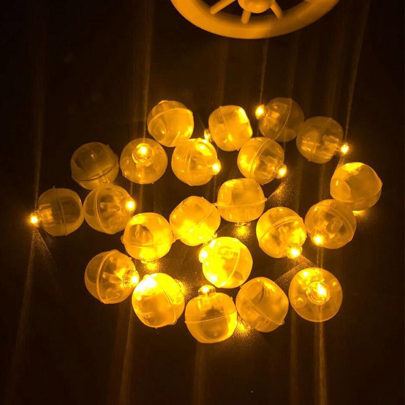 Шармовые шары, лампы для бара, без выключателя, светодиодная вспышка для свадьбы, 10 шт./лот, украшение для рождественской вечеринки, круглый шар, мини