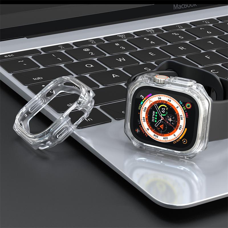 Защитный чехол из ТПУ для Apple Watch Ultra 49 мм Силиконовый бампер Чехол-оболочка для iwatch series 8 7 45 мм 41 мм аксессуары