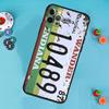 Ретро Винтажный Чехол для Телефона с Номерным Знаком Для iPhone 17 Air 16 15 14 13 12 11 Pro Max 12 13 mini 15 16 Plus 16e Чехол Funda