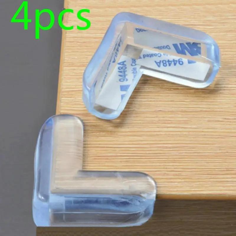 4 PCS /1 PC Child Safety Transparent Silicone Protector Table Corner Protection Cover Children Anticoll Liquid Silicone Rubber