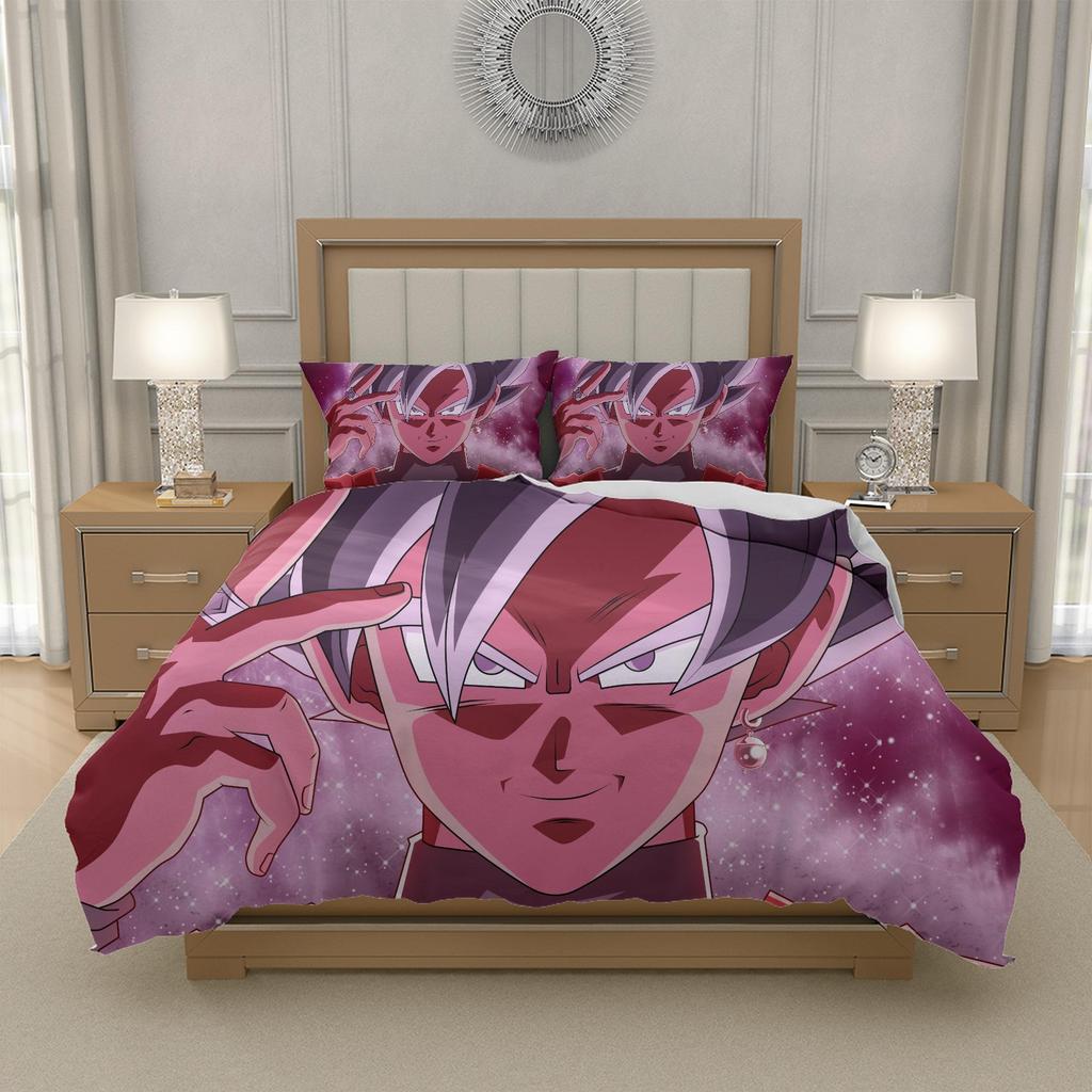 G-Goku D-Dragon B-Ball Z-Z Anime Bedding Set with Duvet Cover Polyester Teen Bedroom Decor US UK EU AU DE Sizes