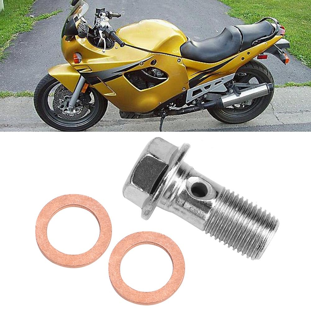 10mm M10x1.00 Motorcycle Screw Hose Bolt for Brake pump Fit for Suzuki Honda Kawasaki Yamaha