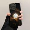 Универсальный мягкий чехол 'Луна и Облака' для iPhone 16 Pro Max до 12 Pro Max и iPhone 11