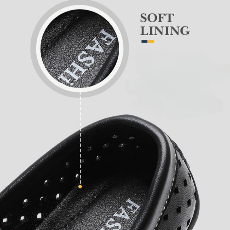 Детские мокасины из натуральной кожи Hollow Boys в британском стиле, детские туфли без застежек на мягкой подошве