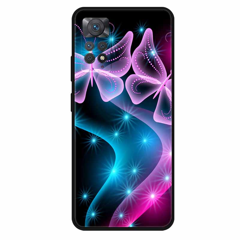 Чехол For Xiaomi Redmi Note 11 Pro 5G Чехол Крутой Космос Мягкий Силикон ТПУ Чехлы Для Xiaomi Redmi Note 11Pro 5G Волк Защитный Корпус
