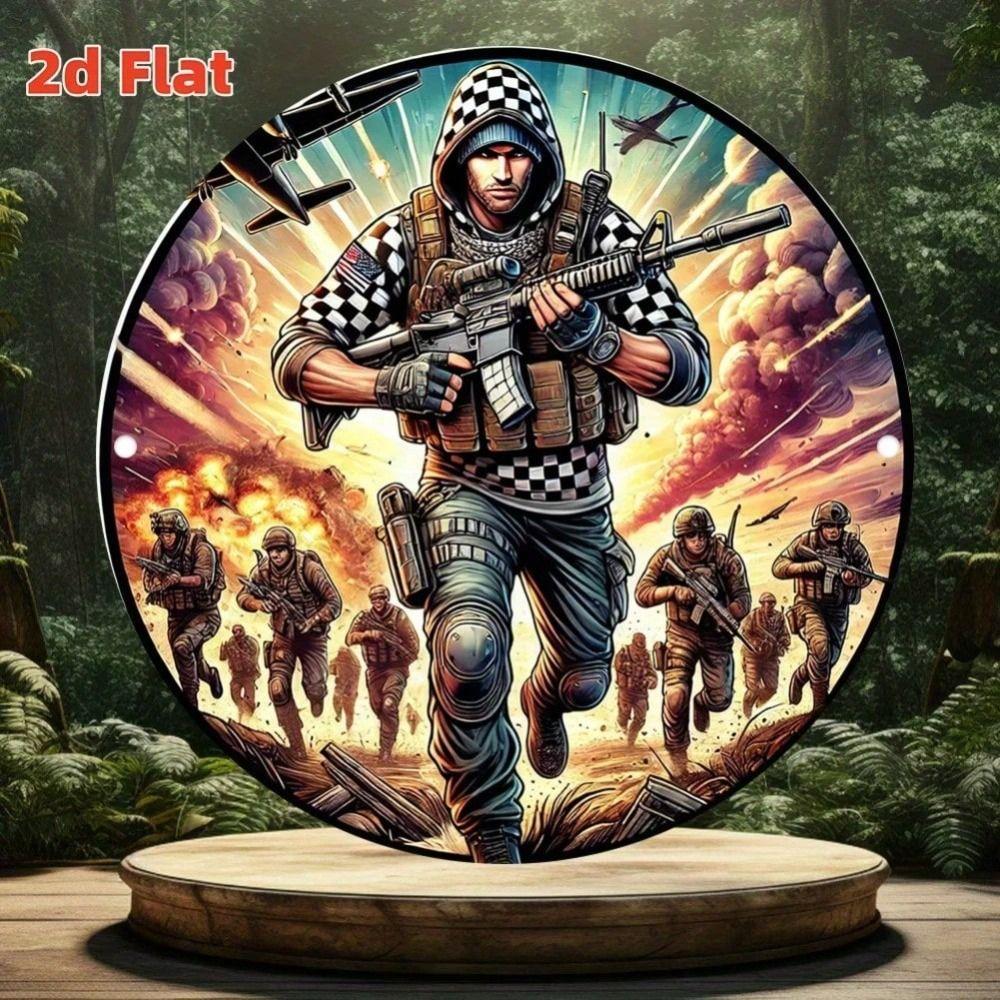 Настенная живопись из жести, 20x20 см, Декор для дома