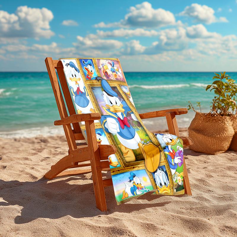 1Pc Donald Duck Adventures Beach Towel, Quick Dry, Multi-Use for Beach Pool Gym Yoga Home Travel, Christmas, Halloween, Xmas Gift S929169