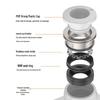 PA6 Series Pneumatic Throttle Valve with Blue/Black/White Cap - Adjustable Flow Limiting Valve