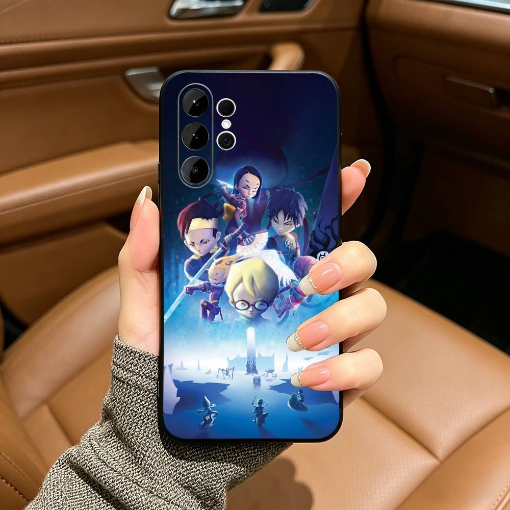 c-Code Lyoko Black Soft Silicone Phone Case for Samsung Ultra S25, S24, S21, S22, S23, S30, Plus, FE, Lite