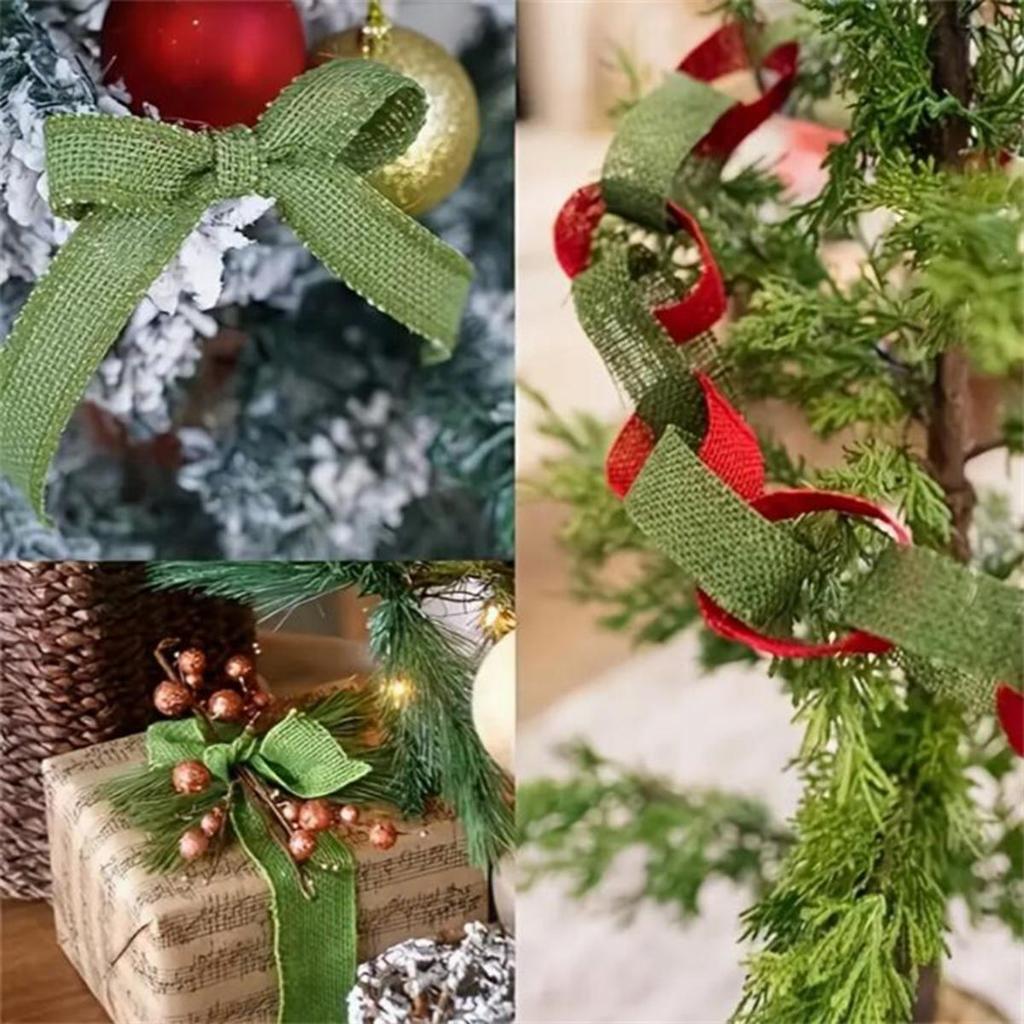 5 метров 60 мм имитация льняной кордовой ленты рулон рождественская подарочная упаковка украшение свадебная вечеринка DIY ручная работа тесьма