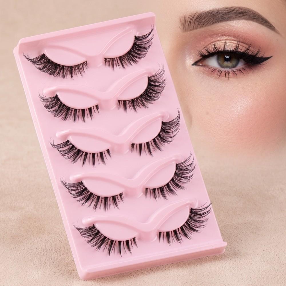 Curl Cat Eye False Eyelashes Eye Elongated Faux Mink Lashes Fluffy Fake Lashes Cosplay