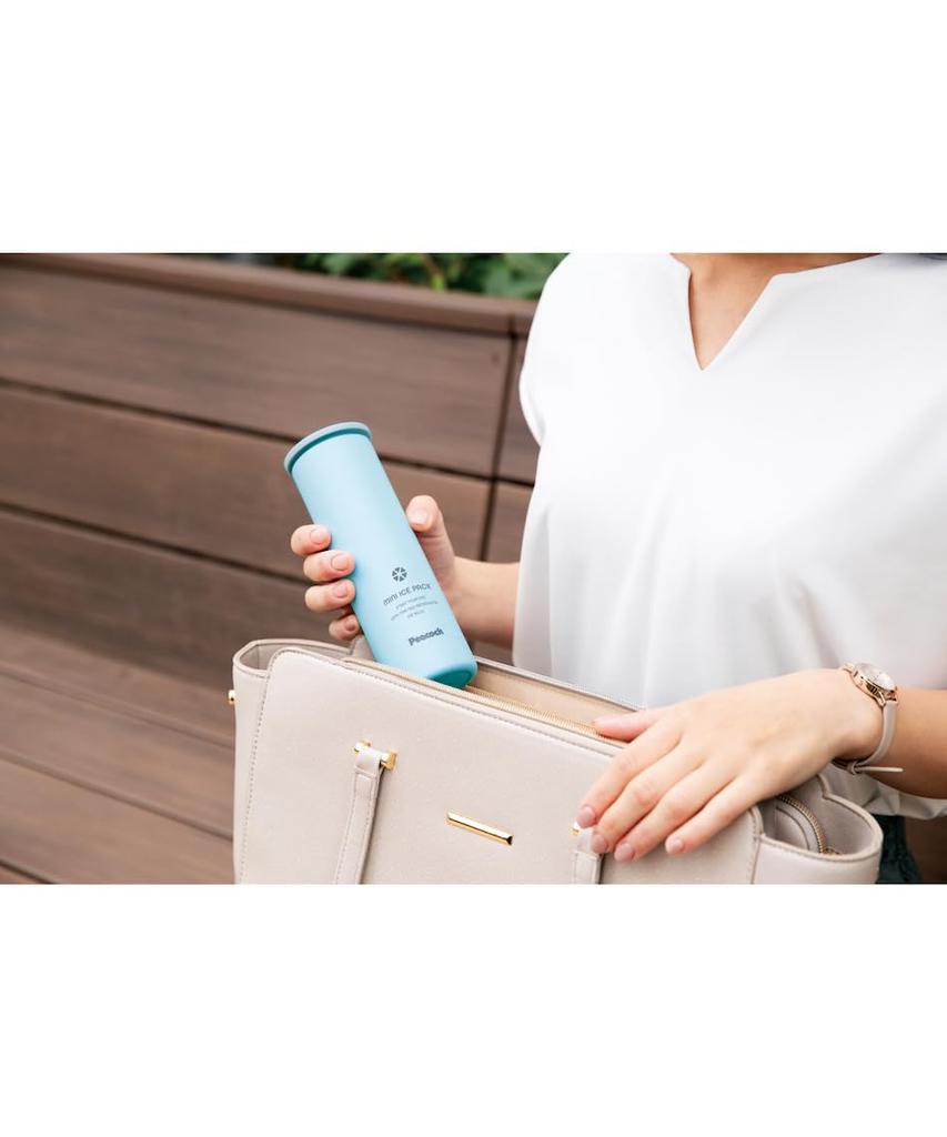 Vacuum Flask Industry Peacock Ice Slim and with Vacuum Insulation and a A The-peacock (The-peacock) Pack, 0.15L, Compact, Cold-Keeping Holder, Blue,