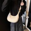 Korean version of fashion underarm bag women's bag 2025 new simple crescent bag versatile shoulder bag crossbody bag