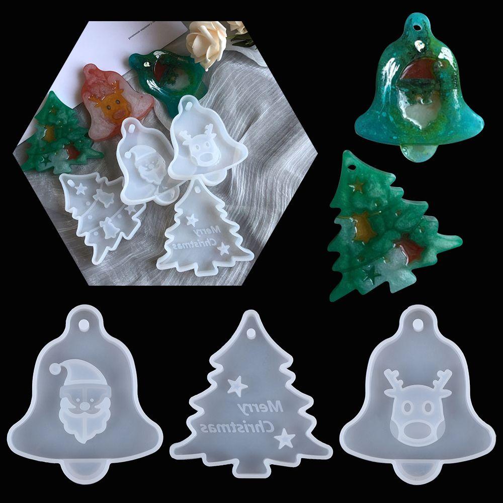 Инструменты для изготовления украшений из дерева Форма из хрустальной смолы Силиконовая форма Рождественские украшения Формы из эпоксидной смолы