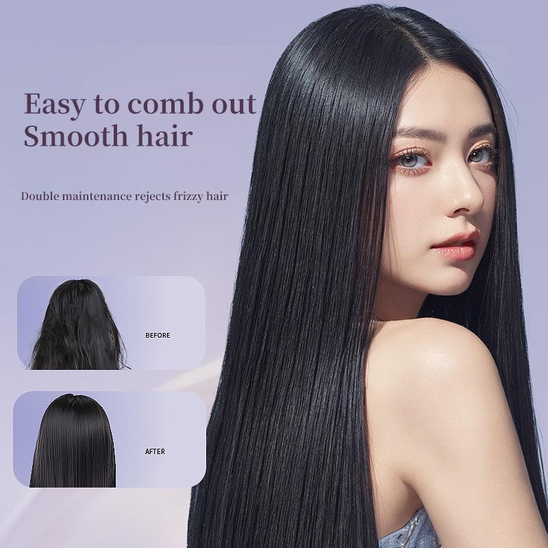 Портативная расческа-выпрямитель для волос Быстрый керамический нагрев Горячий воздух Использование Плойка и выпрямитель Дом и путешествия Салон