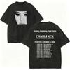 Vintage Washed Singer Charli Xcx Album Graphic T Shirts Music Fashion Film Tour 2026 T-shirt Men Women Casual Summer T-shirts