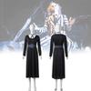 Unisex Beetlejuice Cosplay Costume Featuring Black Polyester Fabric For All Occasions