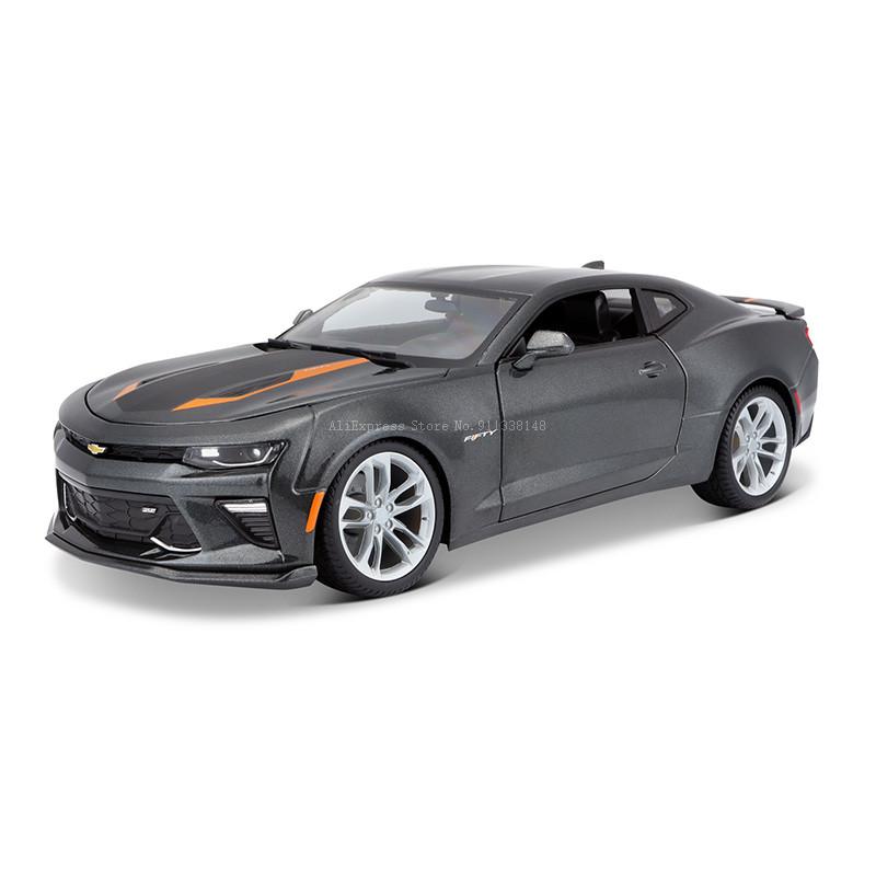 Майсто 1:18 2017 Chevrolet Camaro SS 50th Anniversary Фирменная Литая Модель Автомобиля из Сплава Статическая Модель Литья под Давлением Коллекция Подарок Игрушка Подарок