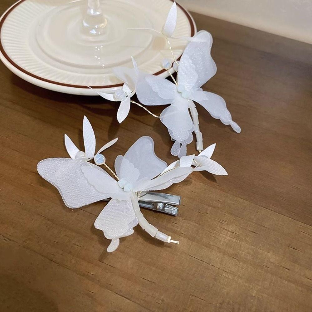 Hair Accessories Crystal Butterfly Hair Clip Side Clip Hair Scrunchies Girls