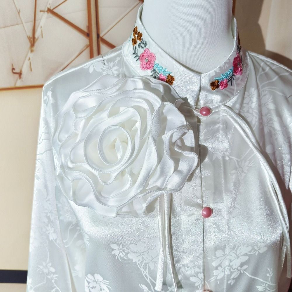 Fashion Large Flower Corsage Handmade Clothing Accessories New 3d Rose Flower Patch