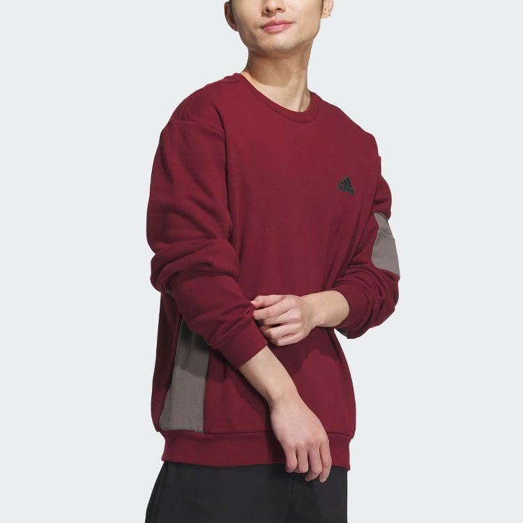 adidas Мужская толстовка City Escape Blocking, темно-красная, JE8596