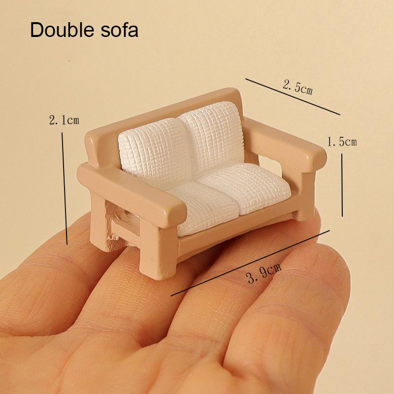 1/12 Dollhouse Miniature Furniture Set Dollhouse Living Room Bedroom Decoration Dolls House Accessories Kid Pretend Play Toy