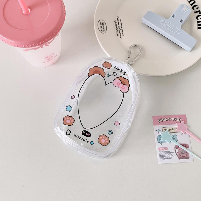 Мультяшная прозрачная уличная сумка, кукла, игрушка, прозрачная сумка для демонстрации, коробка для хранения, мешочек, коробка-сюрприз с брелоком, милая сумка для куклы