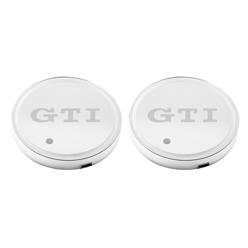 2Pcs Touch RGB LED Car Cup Holder Pad Coaster Accessories For VW GTI Polo Golf MK6 Passat B6 Tiguan Arteon Jetta T-ROC ID.4 CC zk4