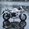 1:12 Alloy Metal Diecast Model Motorcycle Compatible With QJMOTOR Sai 600 Stand Creative Desktop Home Decoration Gift For Friend