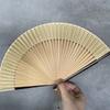 Cotton Linen Cloth Folding Hand Fan Japanese Style Handheld Fan New Chinese Style Fan  Gift Giving