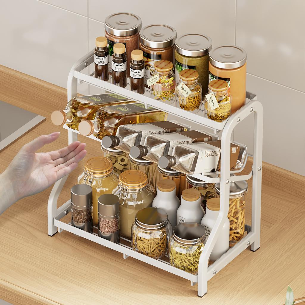 Kitchen Storage Rack Seasoning Rack Countertop Soy Sauce Seasoning Storage Rack Household Appliances