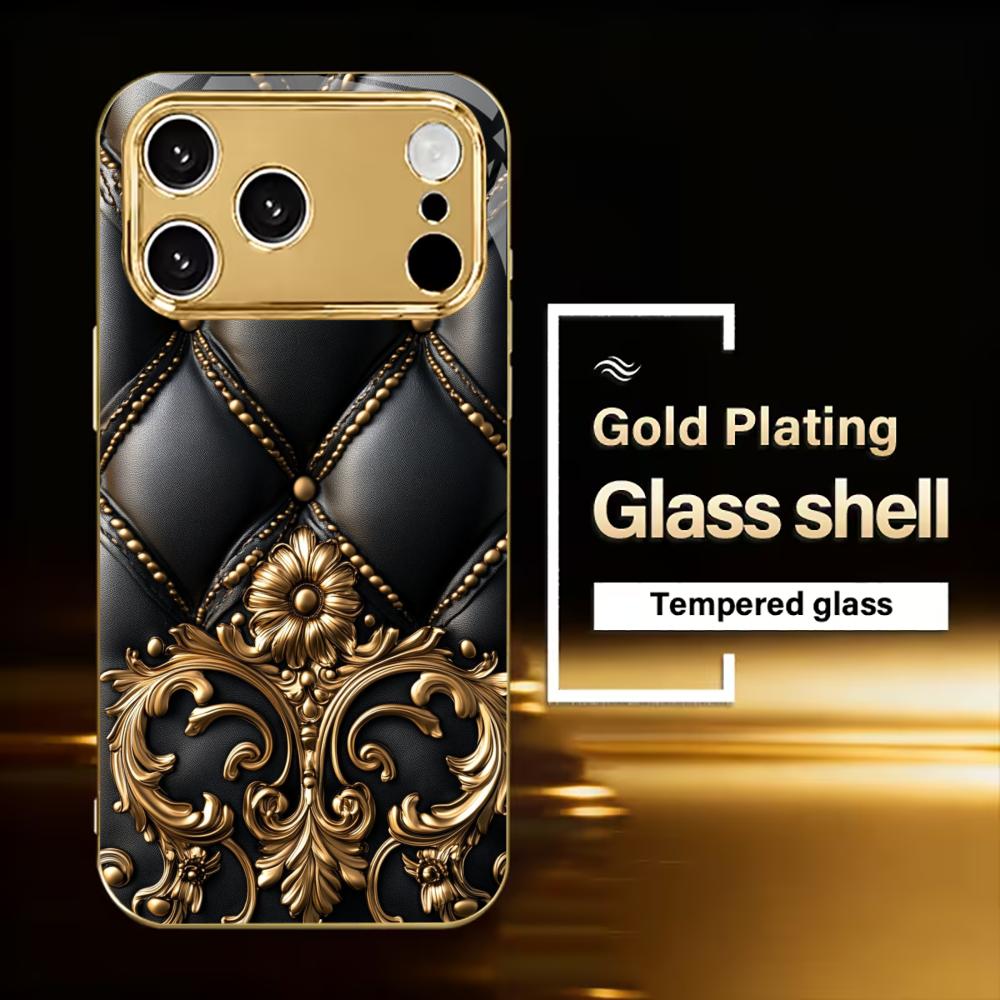 Красочный гальванизированный стеклянный чехол для телефона iPhone 17 16 15 14 13 12 11 Pro Max Plus 16E 17Air