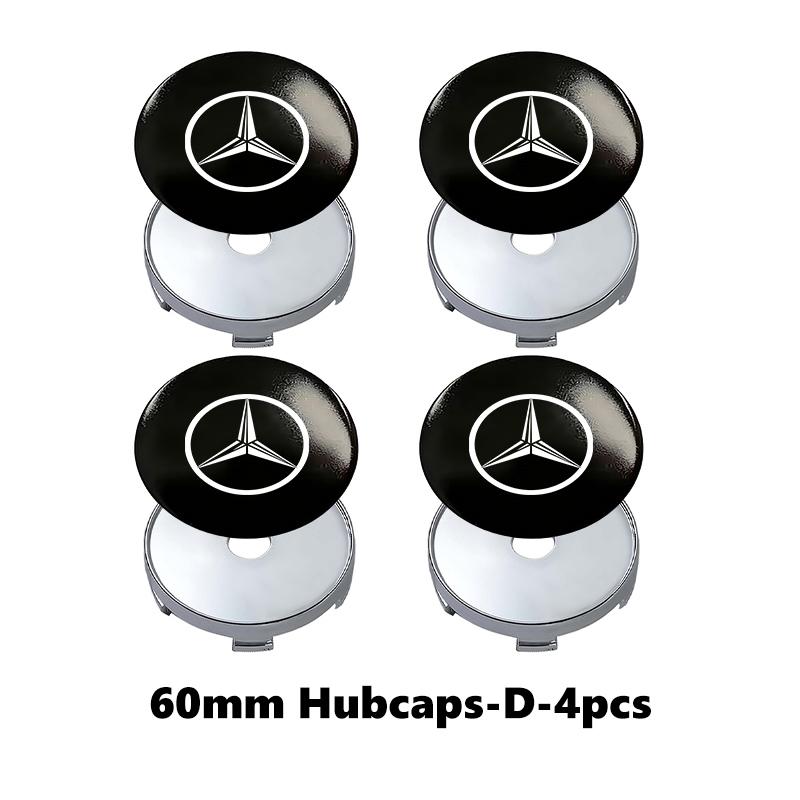 For Benz Wheel Center Sticker Emblem Rim Caps Hub Cover Logo Badge Decal AMG Exclusive A C E R V Class CLA CLS C180 C200 W204