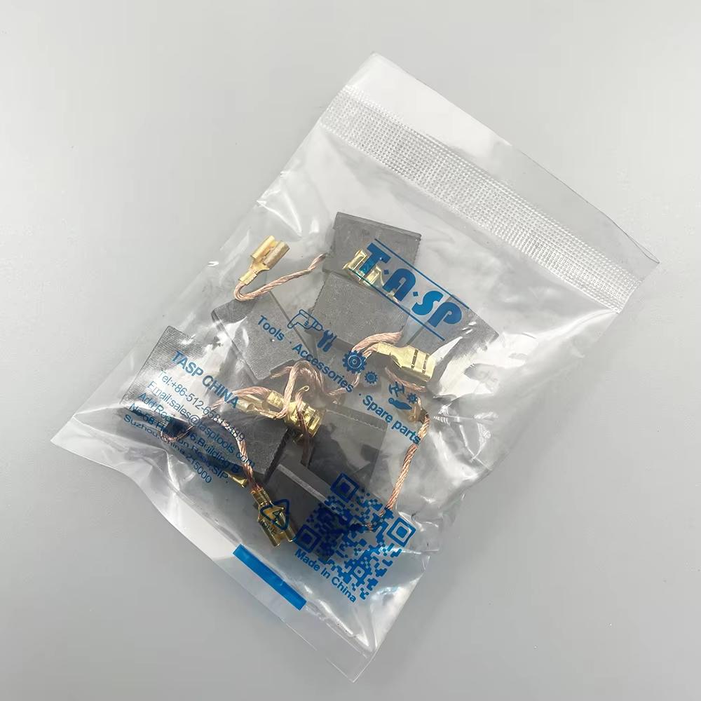 TASP 5 Pairs Carbon Brushes 6.3x16x22mm For Electric Angle Grinder Motors 1356G 1357G 1361G 1363 1364 1365 1752