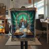 1 шт. Фланелевое одеяло с мультяшным принтом, Высококачественное, Удобное для всех сезонов, Домашний декор, Тепло и комфорт, Идеально для рождественского подарка на день рождения