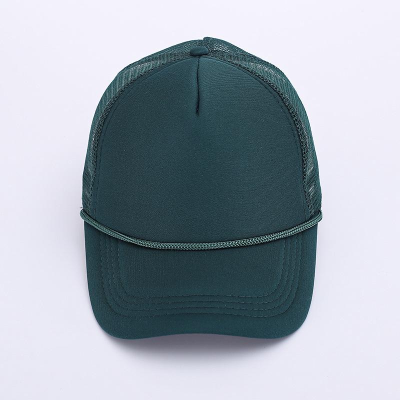 Summer outdoor rope decoration baseball hat cap cap breathable mesh hat casual visor men's sun hat