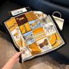 Temperament square scarf women's high-end small scarf summer neck protection scarf decoration spring and autumn versatile thin sunscreen 71 silk scarf