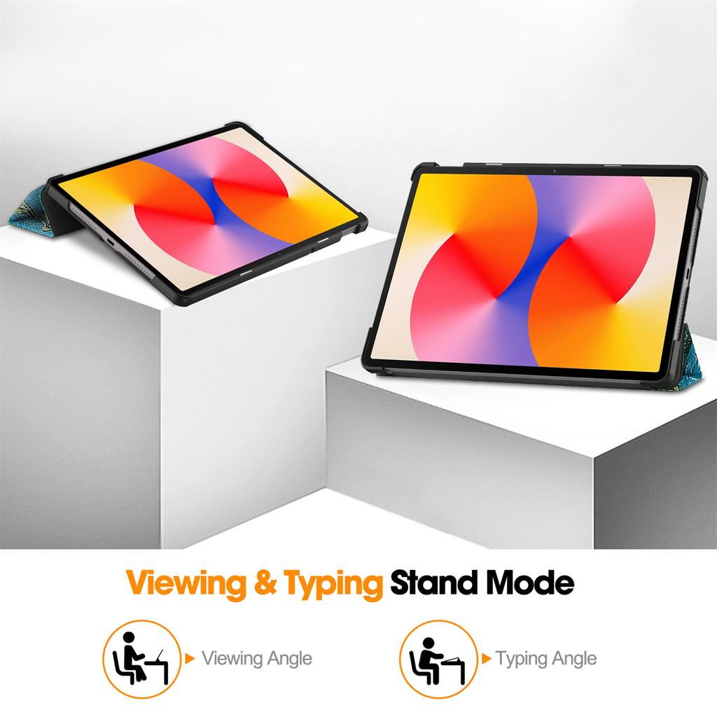 Чехол-подставка для Huawei MatePad SE 11 с принтом, кожаная обложка для планшета