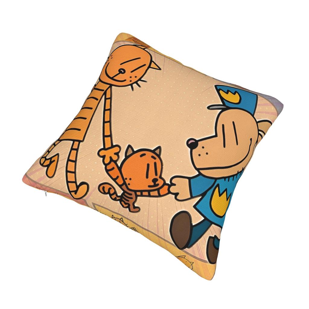 Dog man Comic Pillow Covers Stuff Printing Cushion Cover Decor Pillow Case Cover Home Multi-Size