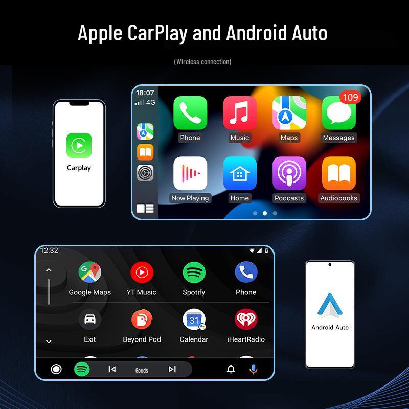 7-дюймовый беспроводной Android Auto и CarPlay портативный навигатор MP5-плеер