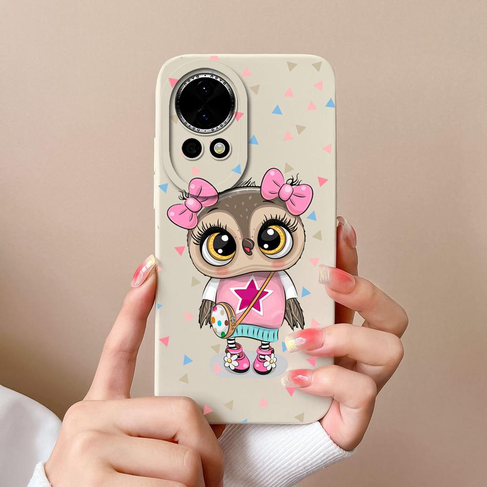 Чехол для телефона Huawei Nova 12 Pro Ultra, с рисунком 'Сердце', из жидкого силикона, с защитой камеры, задняя крышка для Huawei Nova12 12Pro 12Ultra