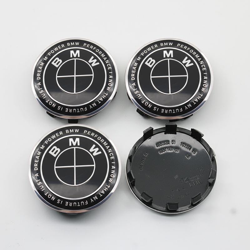 1/4/7Pcs Car Wheel Hub Center Cover Steering Wheel Center Sticker Auto Front Hood Trunk Logo For BMW M Logo X6 G01 E84 X1 X3 X2