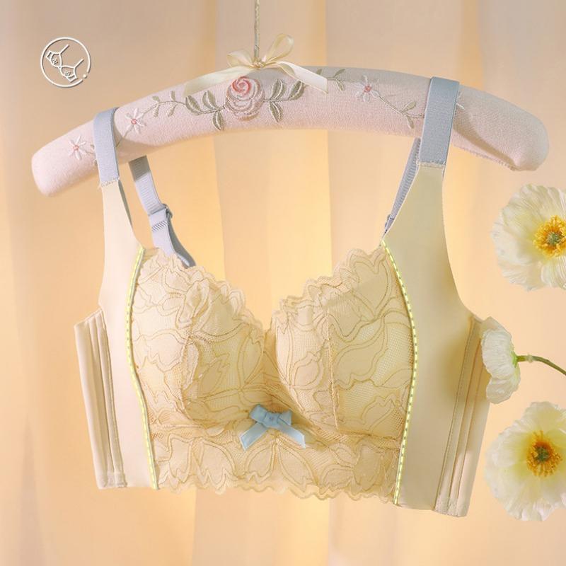 Теплое нижнее белье без стального кольца, бюстгальтер с боковым сбором, антипровисающий бюстгальтер с боковой грудью